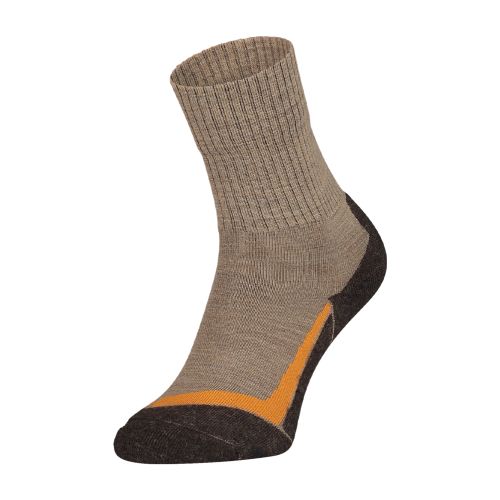 2-Pack Sportieve Merino Wollen Wandelsokken S12 - Unisex Beige